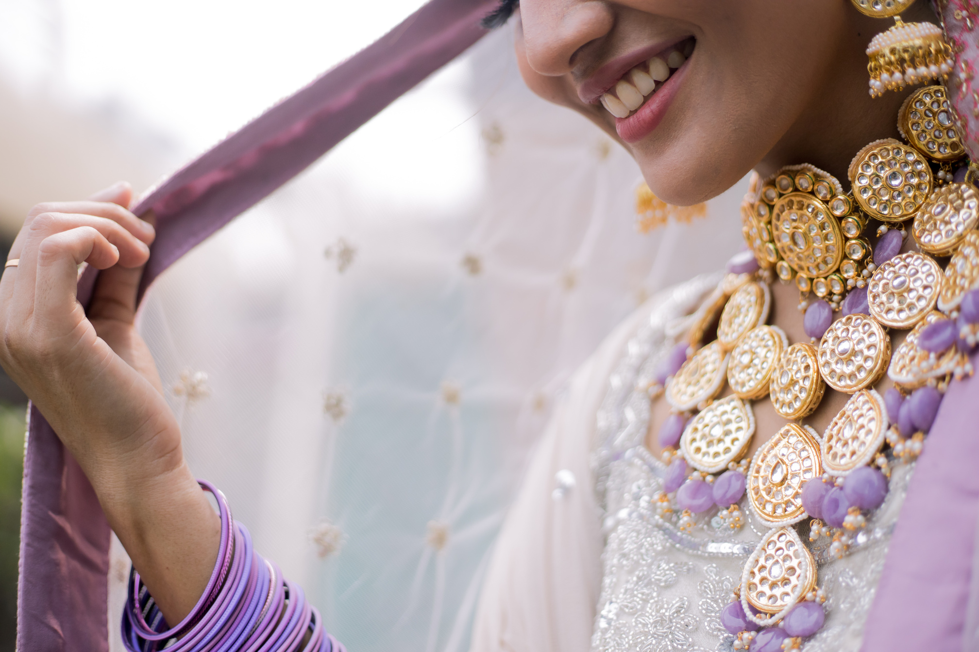 Bride in Modern Indian Wedding